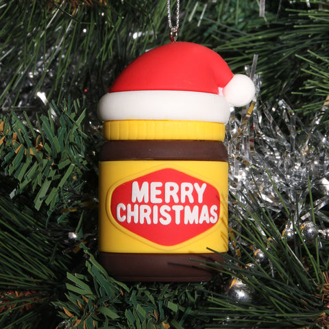 Merry Christmas Jar (Vegemite Inspired) Christmas Tree Ornament Decoration