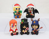 Christmas Rock Complete Set – Rockstars Christmas Tree Ornaments (Set of 5) by Smell the Fun
